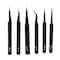 12 Piece Precision Tweezer Set with Case by Bead Landing™